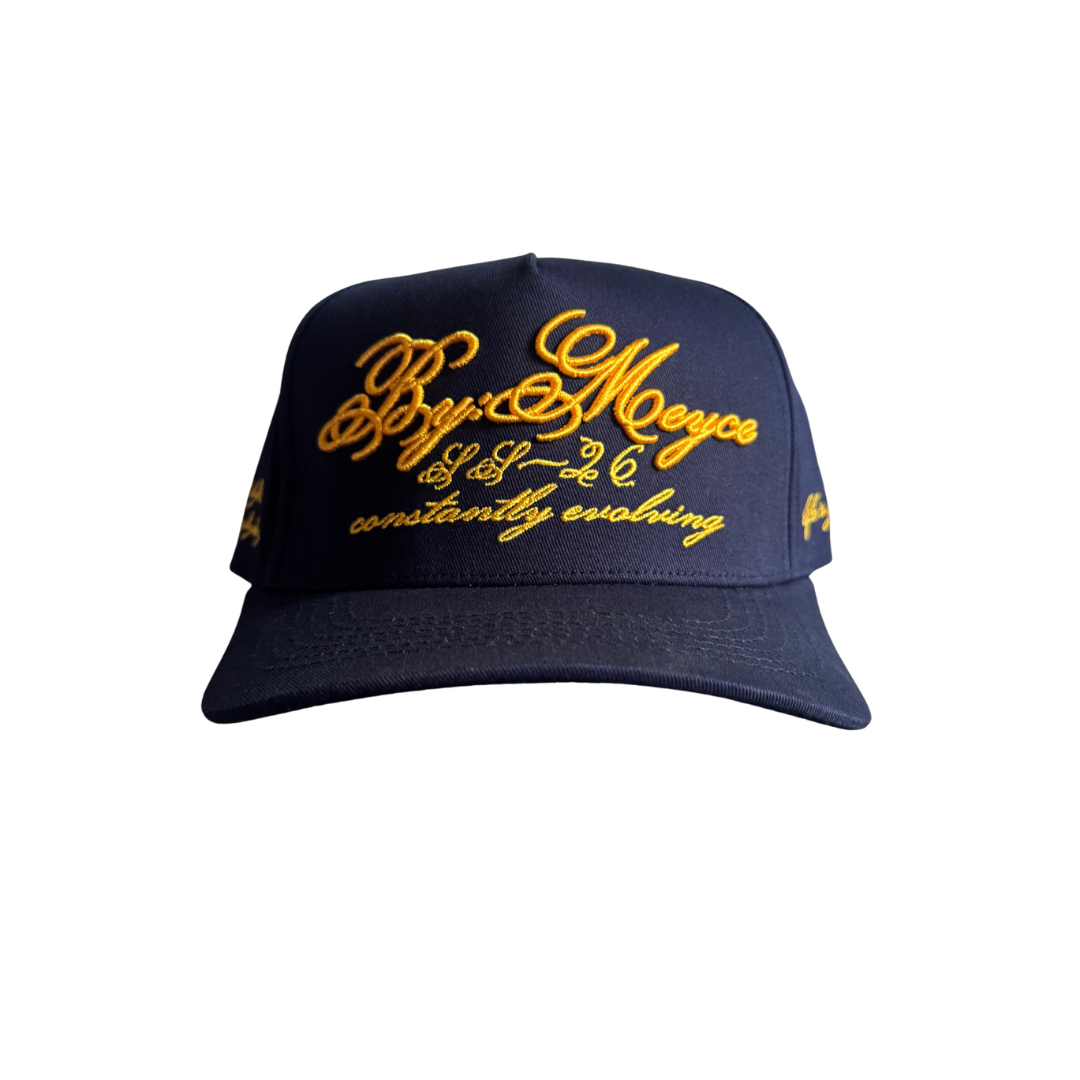 BY:MEYCE Script Hat - Navy