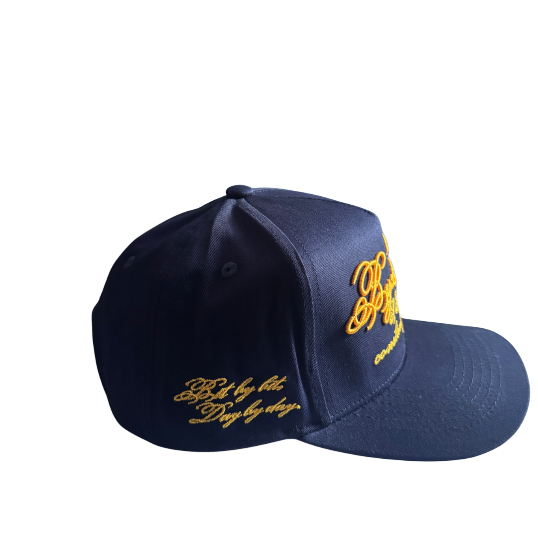 BY:MEYCE Script Hat - Navy