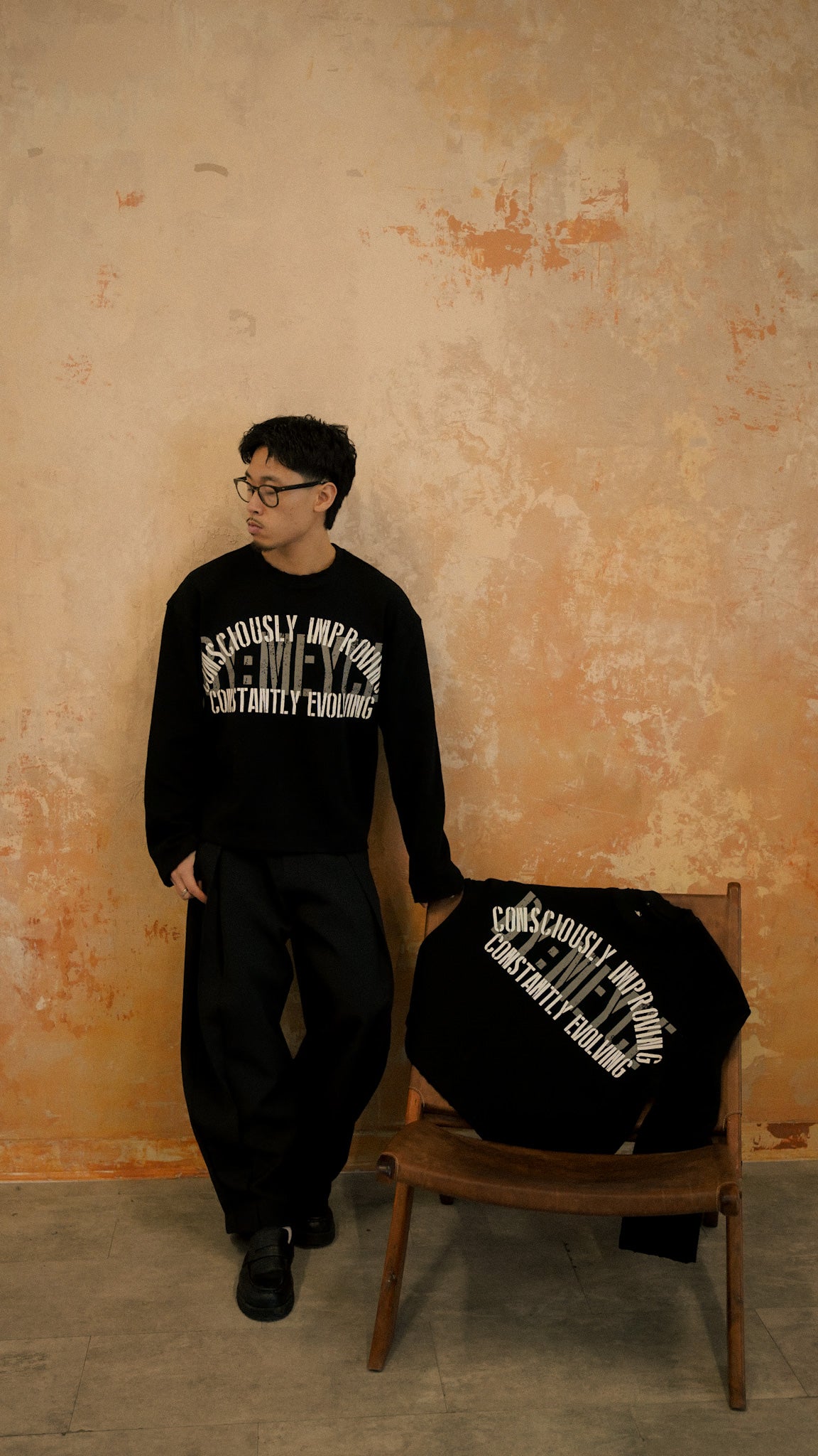 'The Motto' Waffle Knit