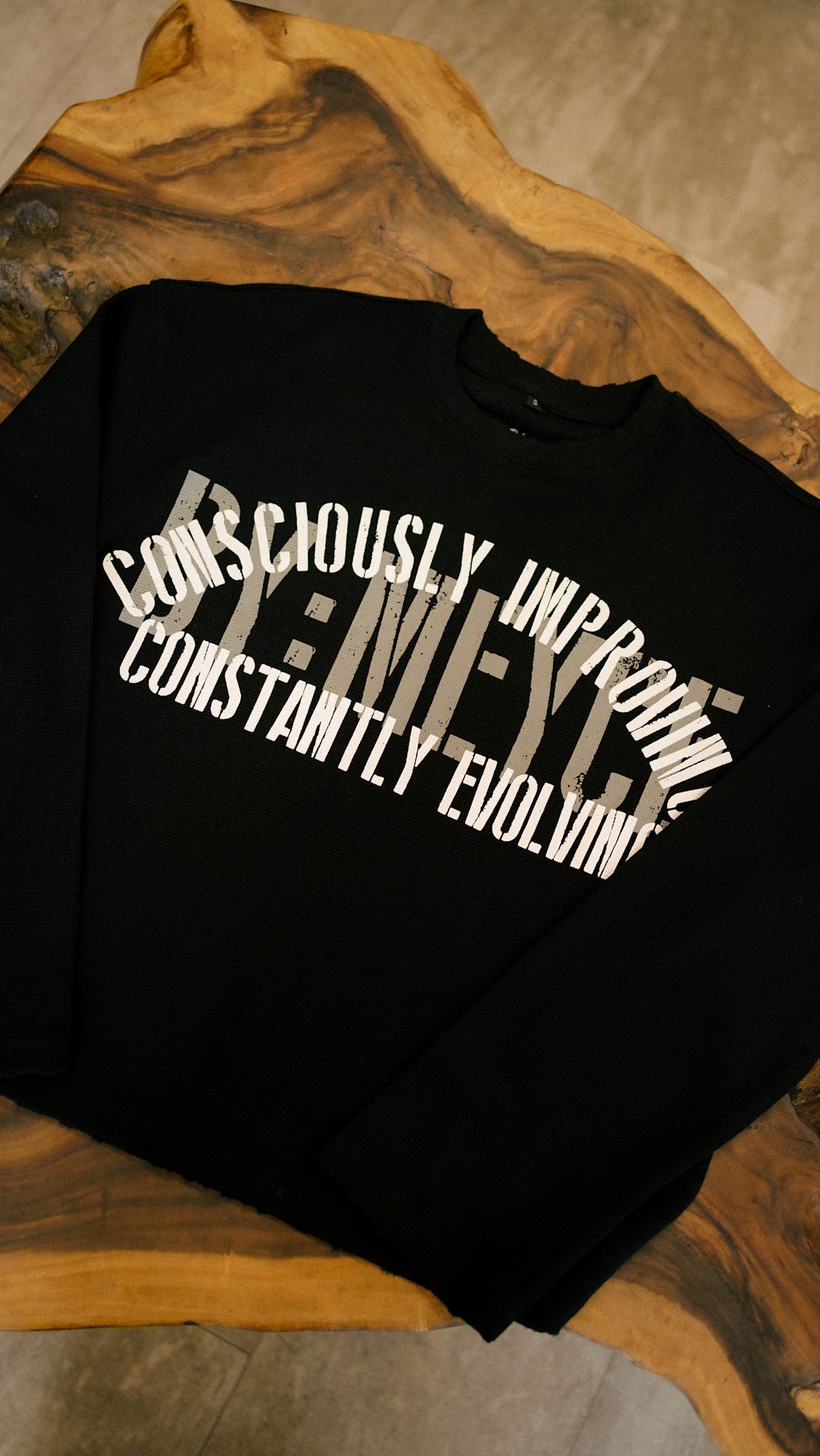 'The Motto' Waffle Knit