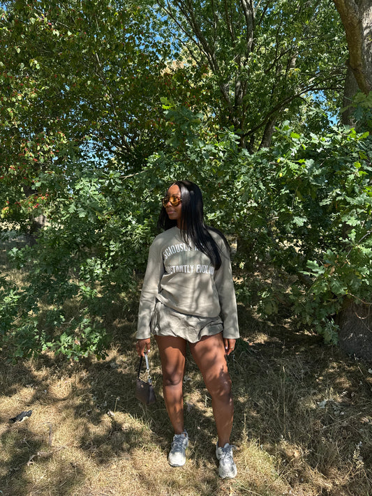 Khaki Waffle Knit Tee