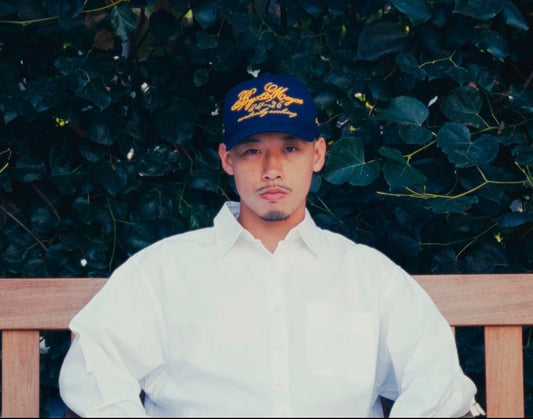 BY:MEYCE Script Hat - Navy
