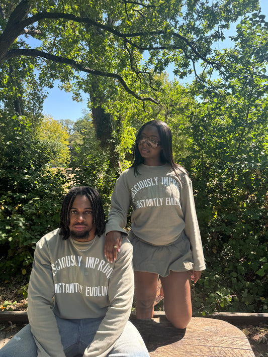 Khaki Waffle Knit Tee
