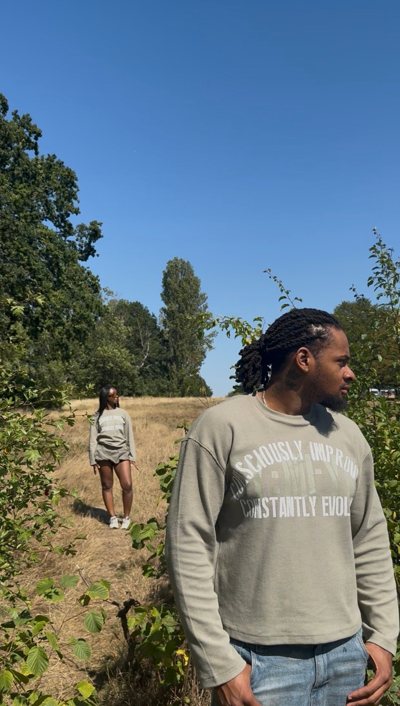 Khaki Waffle Knit Tee